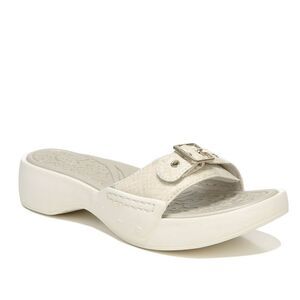 New! DR. SCHOLL'S Women's Rock On Slide Sandals Snakeprint Retro Shoe Color Tofu